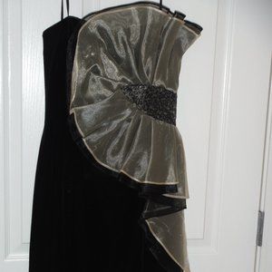 Betsy & Adam Velour Boutique Dress